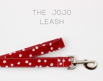 Japanese Floral Pattern Dog Leash, Cute Handmade Dog Leash "The JoJo"