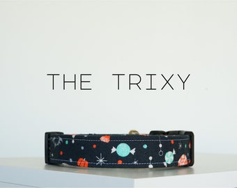 Halloween Candy Dog Collar, Fun Festive Pet Collar "The Trixy"