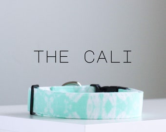 Modern Tie-Dye Dog Collar, Cute Handmade Dog Collar "The Cali"