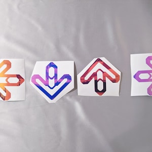 Dance Dance Revolution DDR Arrow Stickers