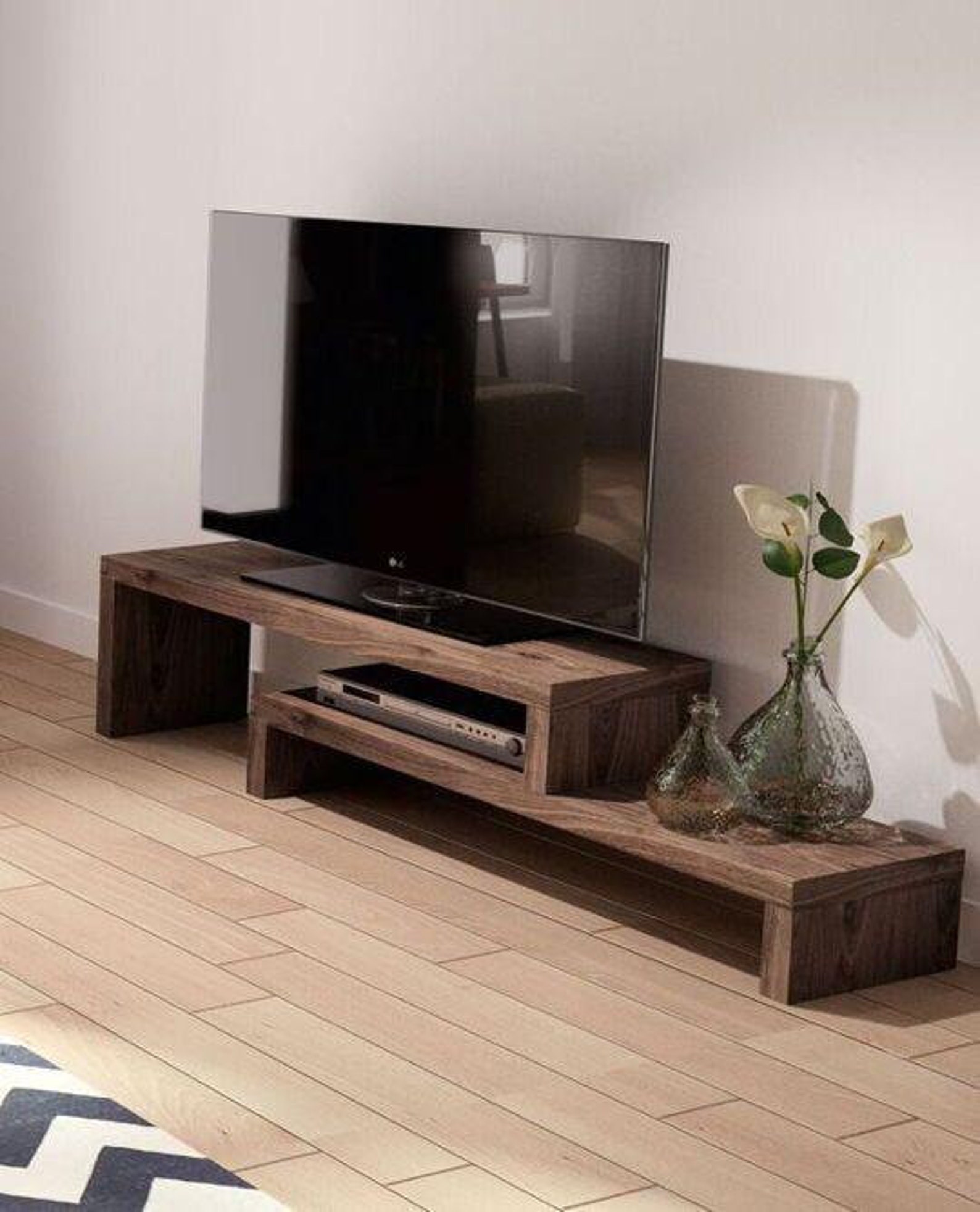 Resizable TV Console Wooden Tv Stand Wood Tv Stand Rustic Tv Stand