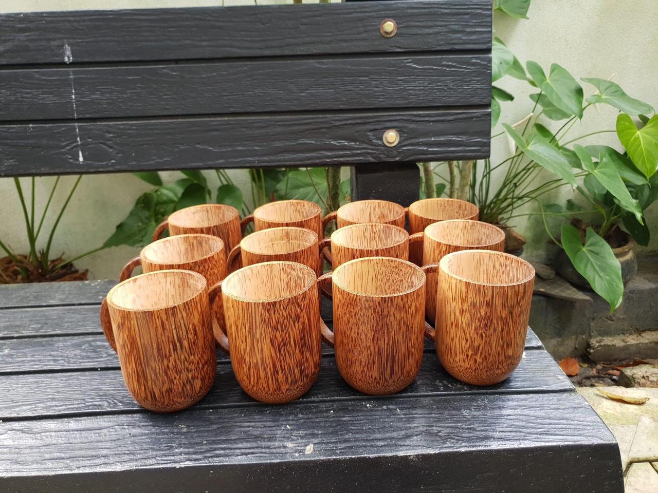 Coconut Wood Mugs Handmade Mugs Wooden Mugs Coffee Mugs Etsy UK