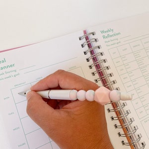 Pen for teenage girl | novelty pen | beaded pen | silver pen | mindfulness pen | bullet journal pen