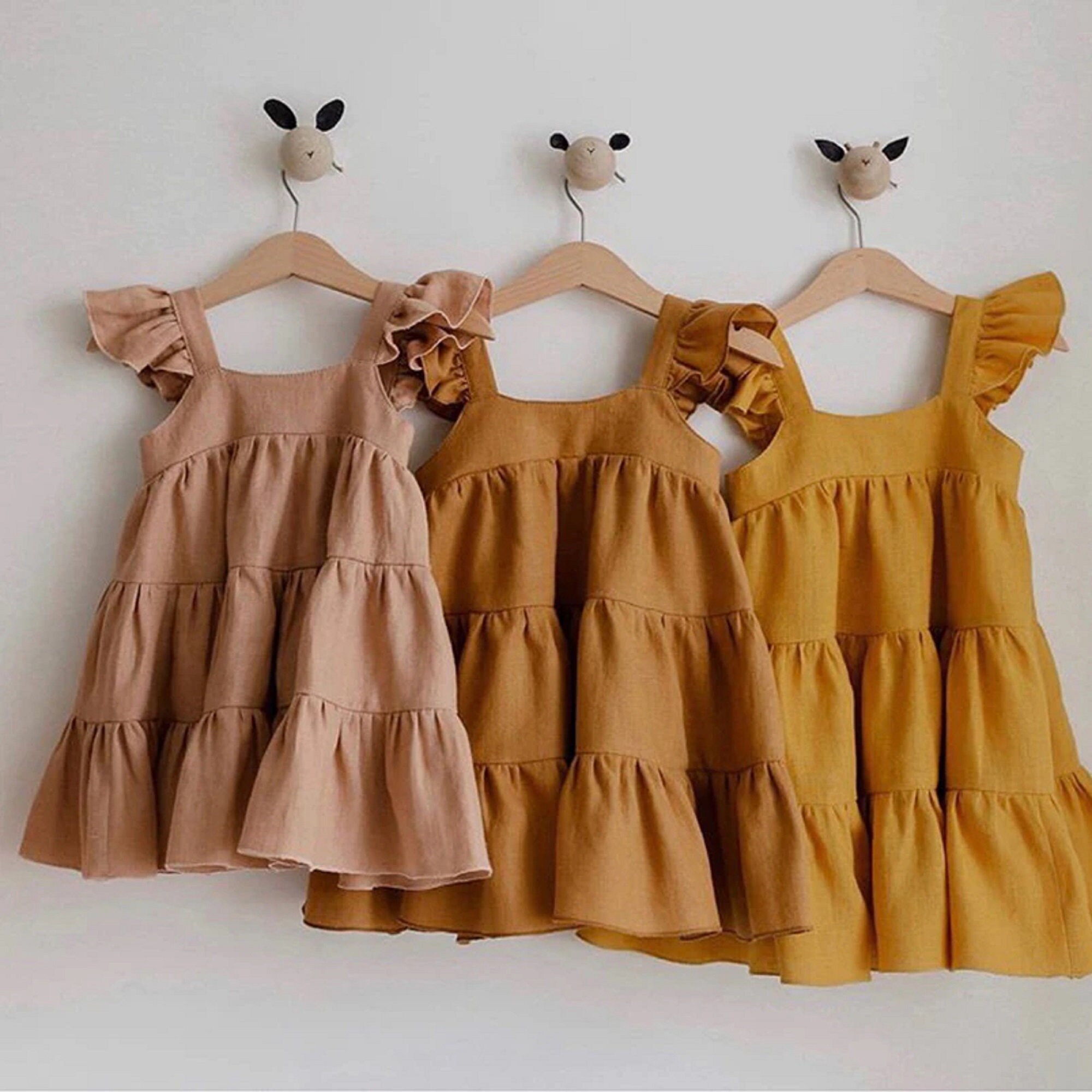 Newborn Baby Girl Dress Princess Kids Girl Ruffle Summer Dress New