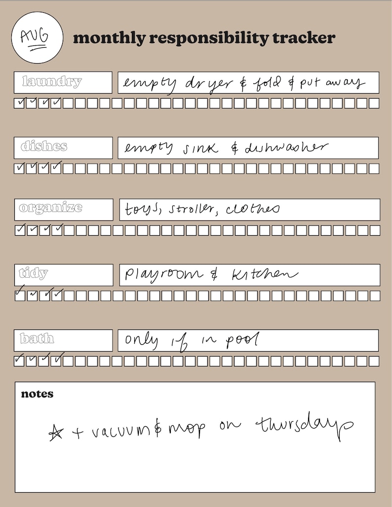 DIGITAL NANNY LOG // Printable Daily Babysitting Planner - Etsy