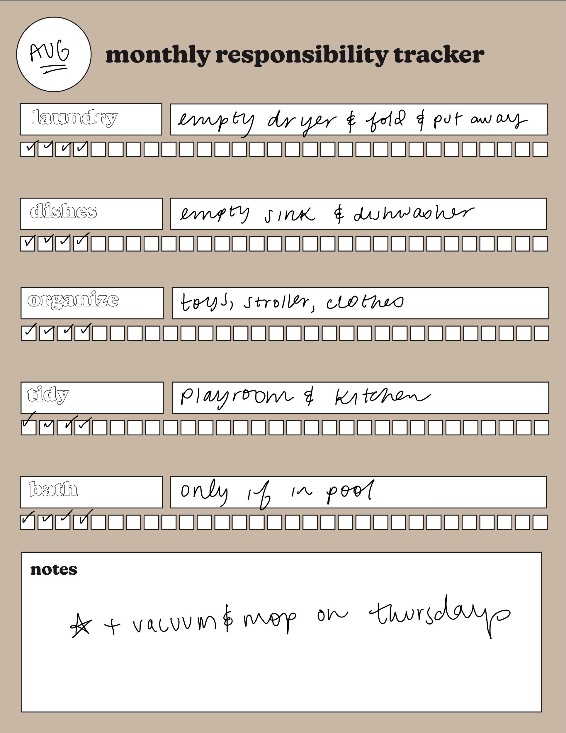 DIGITAL NANNY LOG // Printable Daily Babysitting Planner - Etsy