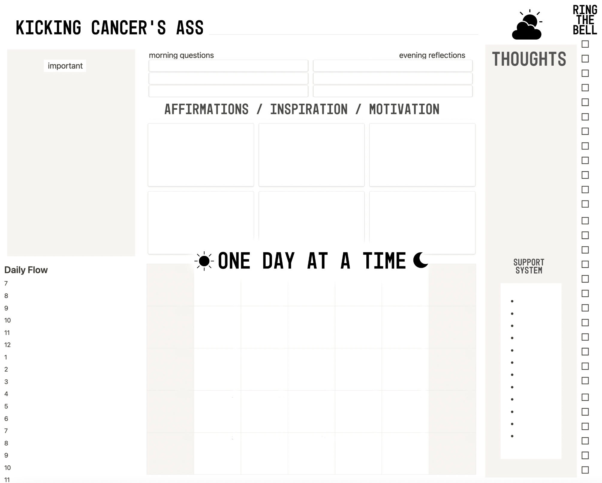 CANCER PLANNER Printable Weekly - Il Fullxfull.3460171314 Jf7a