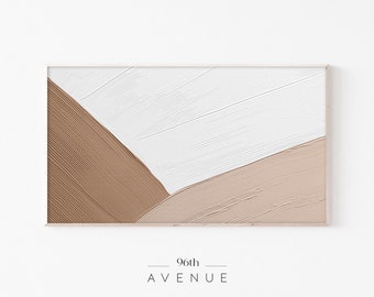 Arte para TV con marco Samsung / Arte digital abstracto y neutro para TV / Arte moderno para TV con descarga instantánea