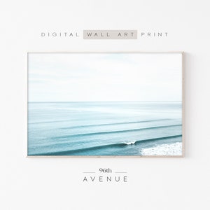 Arte mural oceánico / Impresión de playa / Impresión de olas del océano / Fotografía oceánica / Arte mural costero / Impresión de mar azul / Póster de playa / Impresión de verano