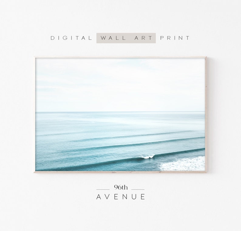 Ocean Wall Art Beach Print Ocean Waves Print Ocean Etsy
