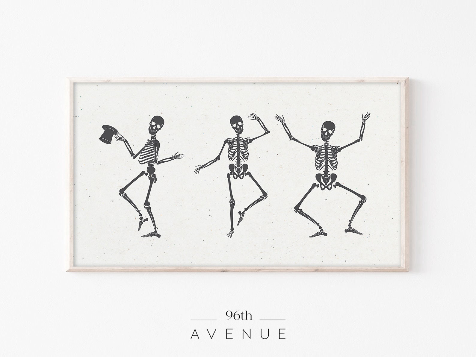 Samsung Frame TV Art | Halloween Funny Skeletons Digital TV Art | Instant Download