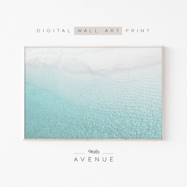 Clear Water Digital Print | Beach Wall Art | Downloadable Prints | Coastal Water Printable Art | Beach House Decor