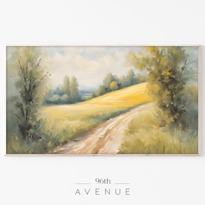 Provece Meadow Frame TV Art Download | Vintage Field Landscape | Digital Oil Painting For TV    #1353tv