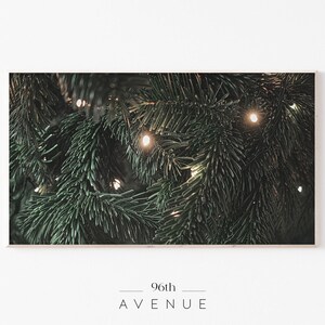 Samsung Frame TV Art | Pine Tree Branches Christmas Digital Tv Art | Instant Download