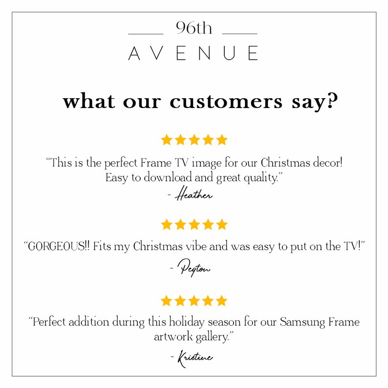 Samsung Frame TV Art Merry Christmas Digital TV Art Holiday Frame TV