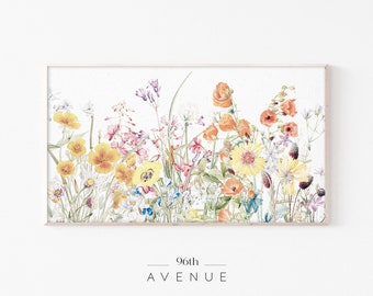 Samsung Frame Tv Art | Spring Frame Tv Art | Floral Art | Spring Flowers | Digital Download | Frame Tv Art Flowers