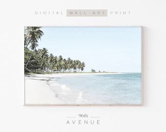 Beach Wall Art | Tropical Landscape Digital Print