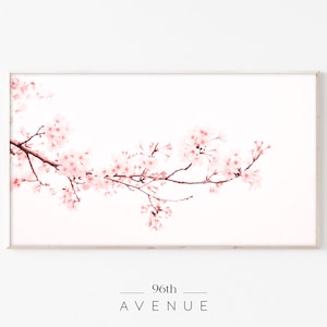 Samsung Frame Tv Art | Cherry Blossom Art | Frame Tv Art Spring | Flower Wall Art | Digital Download | Digital Art for Tv | Flower Branch
