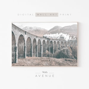Steam Train Photography | European Travel Print | Instant Download