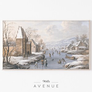 Frame TV Art | Christmas Painting Vintage Digital Smart TV Art