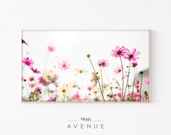 Samsung Frame TV Art | Spring Meadow Wildflowers Digital Art For TV | Floral Frame TV Art | Instant Download