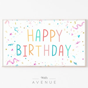 Frame TV Art | Birthday Digital Art For TV
