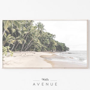 Samsung Frame Tv Art | Tropical Landscape Tv Art | Palm Trees Tv Art | The Frame Tv Art | Digital Art for Tv