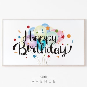 Frame TV Art | Happy Birthday Digital Art For TV