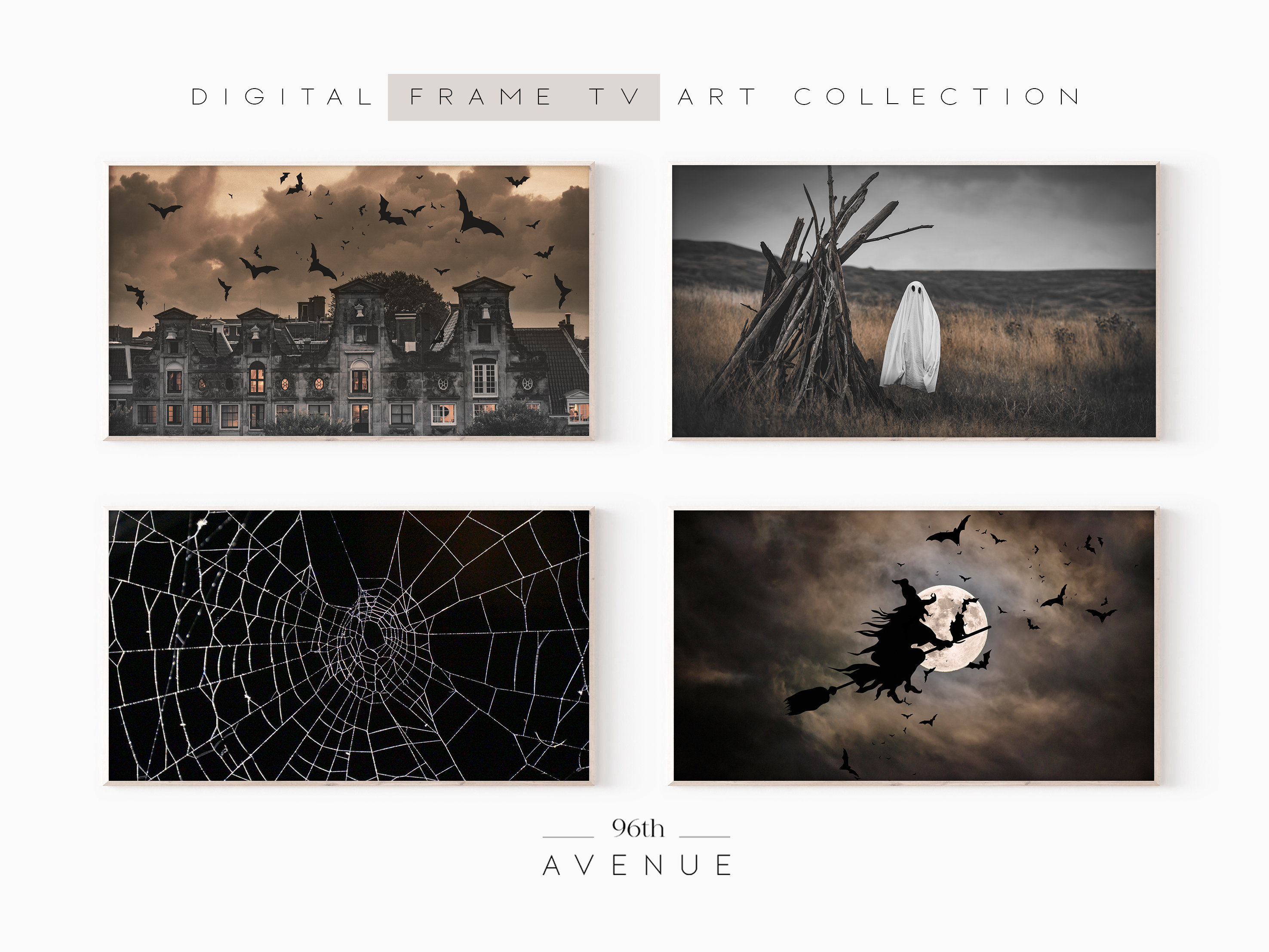 Samsung Frame Tv Art Halloween Set of 40 | Spooky Digital