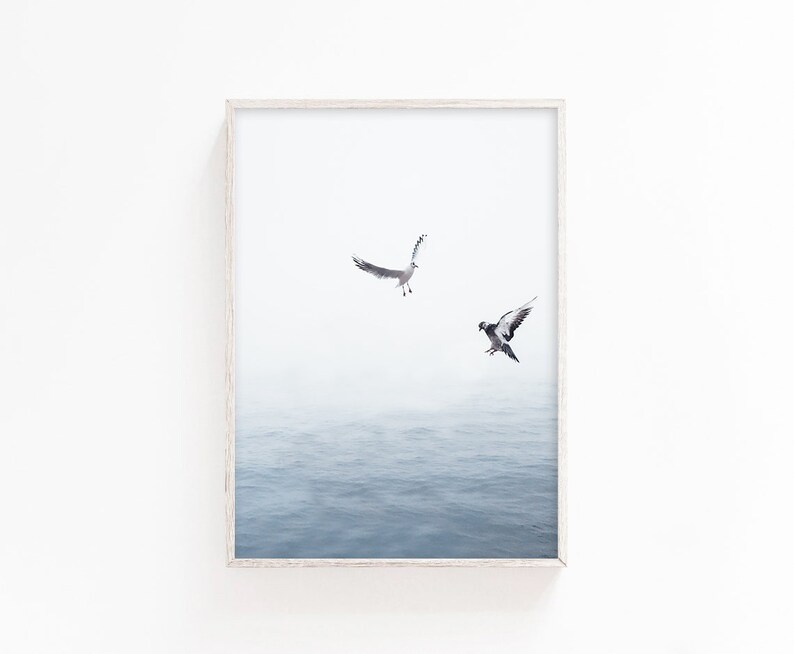 Coastal Wall Art Set of 6 Prints Nautical Nursery Art Etsy