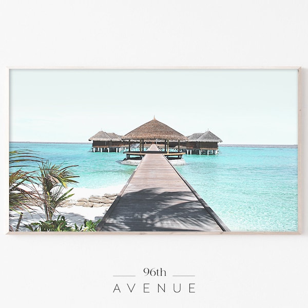 Frame TV Art | Maldives Beach Digital TV Art