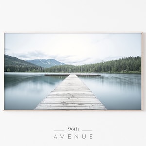 Samsung Frame TV Art | Lake Landscape Art For Frame TV