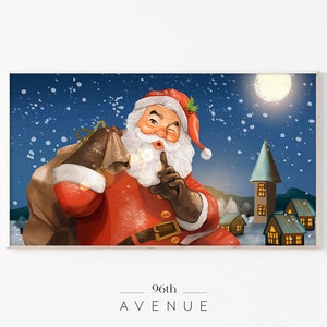 Frame TV Art | Christmas Santa Claus Digital Art For TV DOWNLOAD