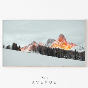 Frame TV Art | Winter Mountain Digital Art For TV