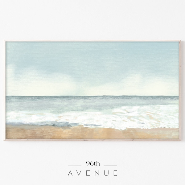 Samsung Frame Tv Art Beach | Frame Tv Art Coastal |Antique Painting |Digital Art For Tv |Coastal Painting |Vintage Art |Antique Oil Painting