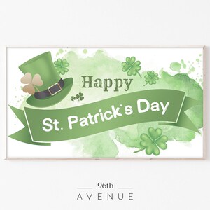 St. Patrick&#39;s Frame TV Art | Happy Holiday | Saint Of Ireland | Saint Patrick&#39;s Day Digital TV Art   #2378
