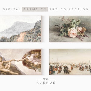 Frame TV Art Bundle | Vintage Painting Set Of 40 | Digital Art For Tv | Instant Download