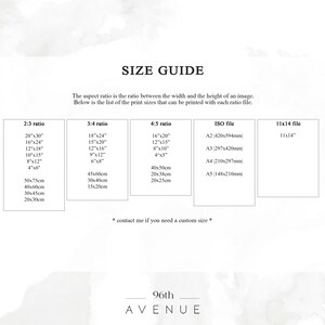 the size guide for a women's dress