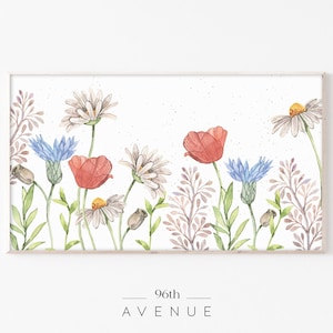 Samsung Frame TV Art | Spring Floral Digital TV Art | Instant Download