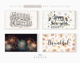Samsung Rahmen TV Art Festive 80er Set | Urlaubsbilder TV-Bundle | Digitale Kunst für TV | Sofortdownload