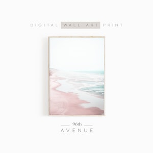Pastel Beach Wall Art | Printable Summer Print