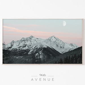 Samsung Frame TV Art | Mountain Frame Tv Art | Digital Art For TV | Minimalist Art | Frame Tv Art Nature