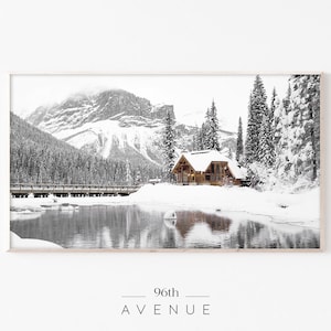 Frame Tv Art Winter Landscape | Christmas Holiday Frame Tv