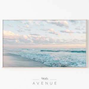 Samsung ingelijste tv-kunst | Strandkunst voor ingelijste tv | Strandzonsondergang | Lijst tv-kunst | Digitale kunst voor tv | Tropische zonsondergang | Digitale download