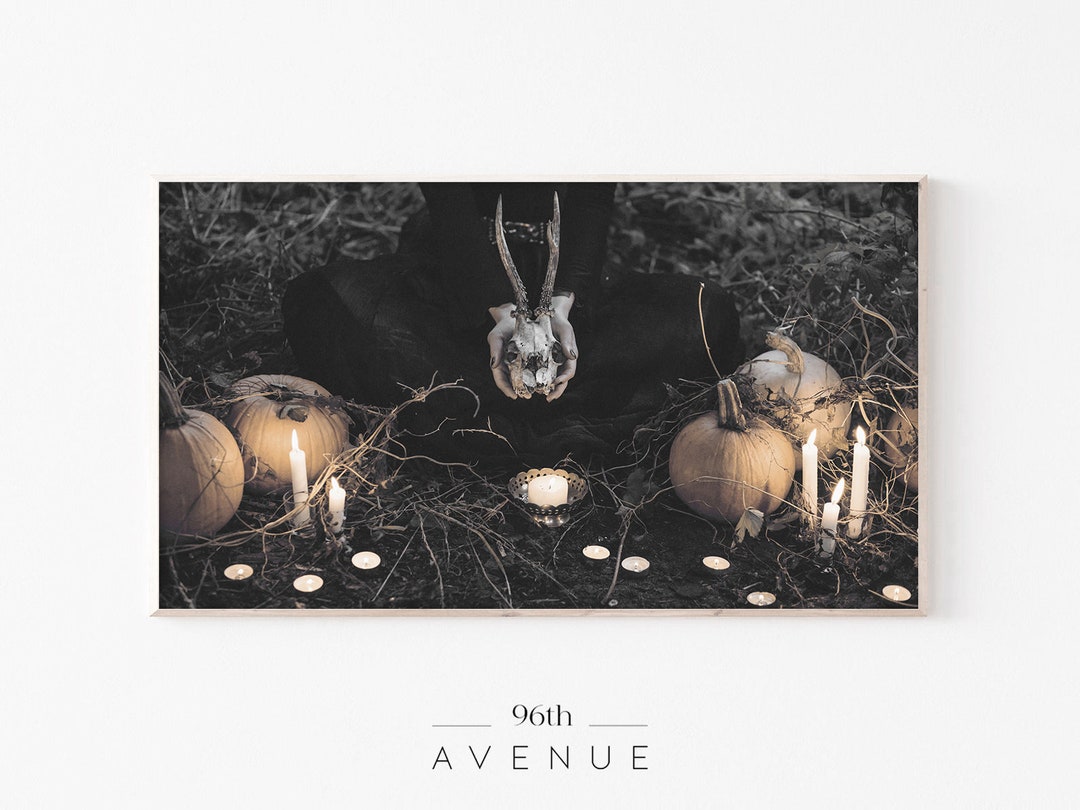 MEISHANG Halloween Bilder Set - 4 Stück 3D Gruselbilder Mit Beweglichen Motiven 28x22cm