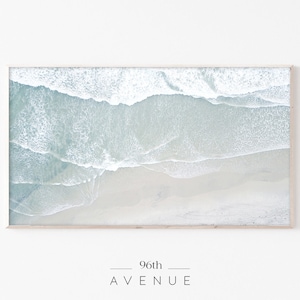 Samsung Frame Tv Art | Beach Art For Frame Tv | Ocean Tv Art | Digital Download