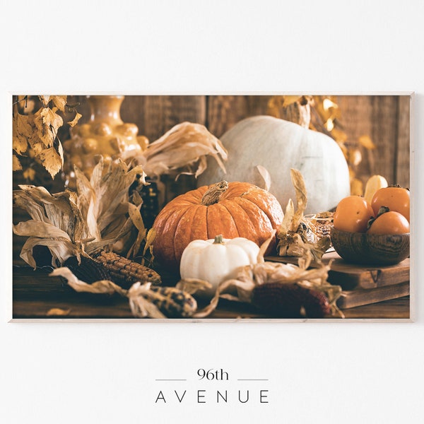 Frame TV Art | Thanksgiving Fall Harvest Digital Art For TV