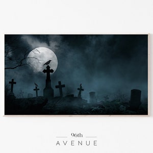 Arte de TV enmarcado / Arte de TV digital espeluznante de Halloween
