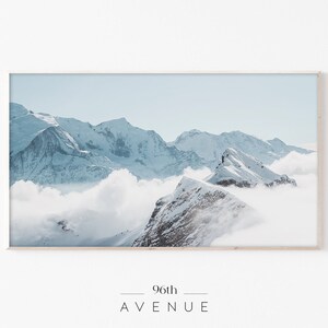 Samsung Frame TV Art | Winter Mountain Landscape Digital Art For TV