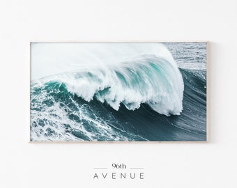 Samsung Frame TV Art | Ocean Wave Coastal Digital TV Art | Instant Download